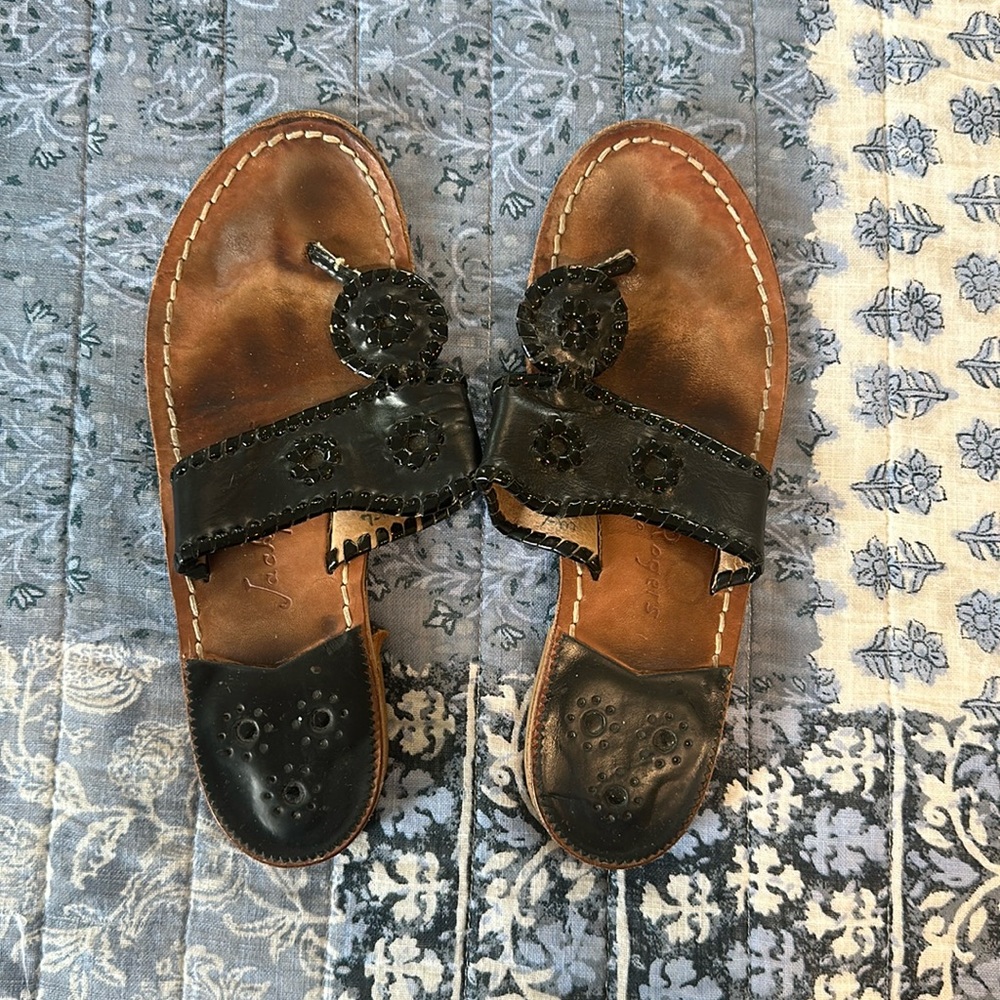 Jack Rogers black sandal